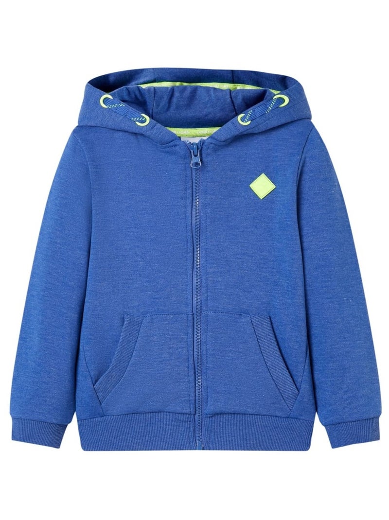 Sweatshirt À Capuche Pour Enfants Coton - VidaXL Bleu - Kiabi