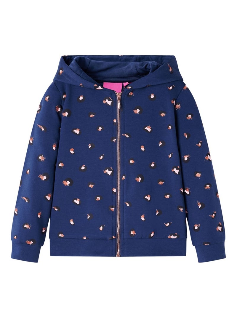 Sweatshirt À Capuche Pour Enfants Coton - VidaXL Bleu - Kiabi