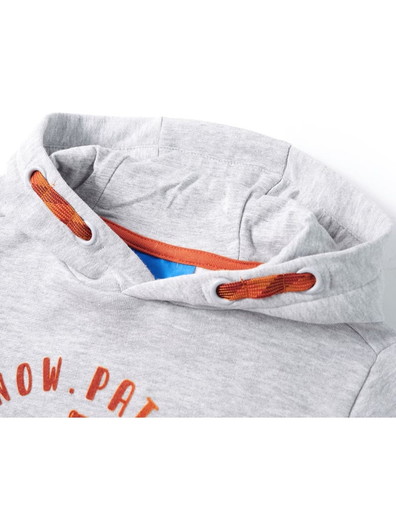 Sweatshirt À Capuche Pour Enfants Coton - VidaXL Gris - Kiabi