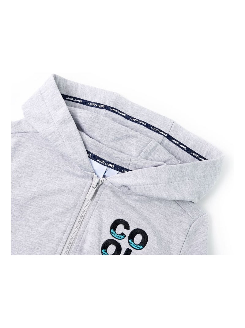 Sweatshirt À Capuche Pour Enfants Coton - VidaXL Gris - Kiabi