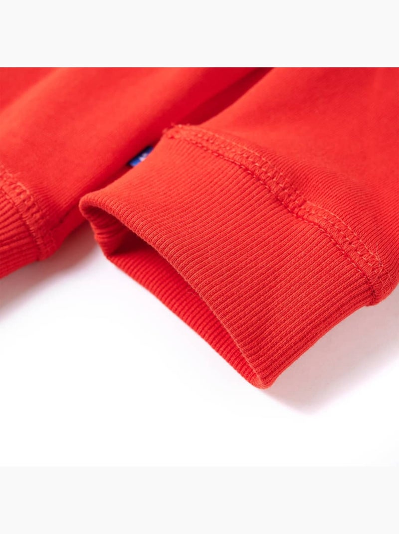 Sweatshirt À Capuche Pour Enfants Coton - VidaXL Rouge - Kiabi