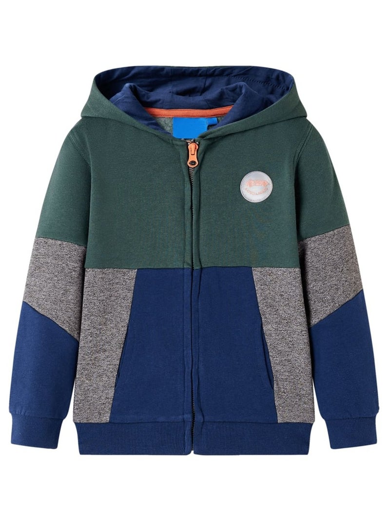 Sweatshirt À Capuche Pour Enfants Coton - VidaXL Vert - Kiabi