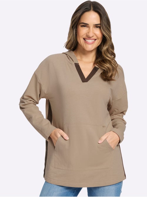 Sweatshirt à Capuche Qualité Sweatshirt Agréable - Taille Standard - Moda Vilona - Kiabi Sweatshirt à Capuche Qualité Sweatshirt Agréable - Taille Standard - Moda Vilona - Kiabi
