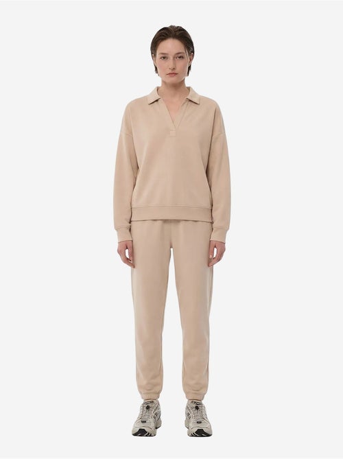 Sweatshirt à col polo en modal penti - Kiabi