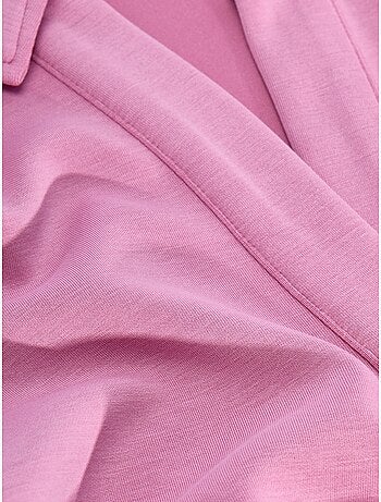 Sweatshirt à col polo en modal penti