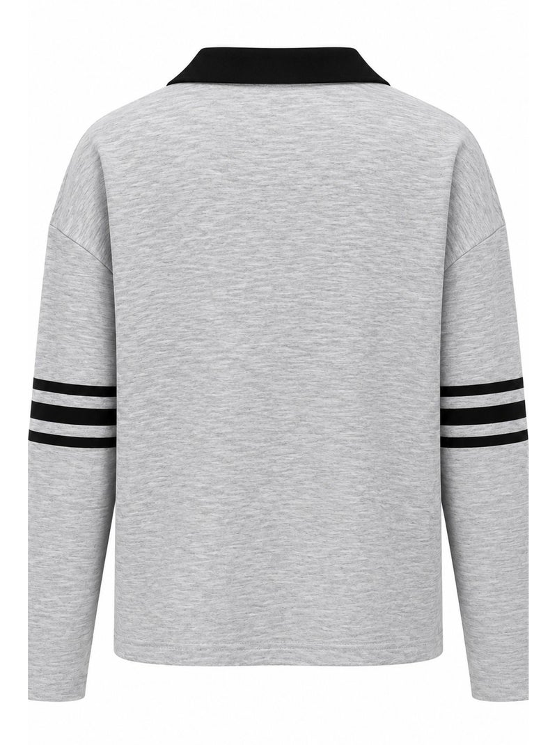 Sweatshirt à enfiler mixray Gris clair - Kiabi