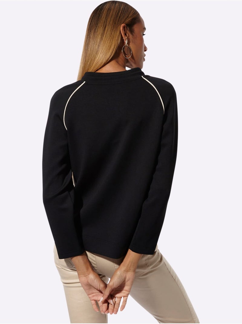 Sweatshirt à porter ensemble ou séparément pour un style parfait - taille standard - helline Noir - Kiabi