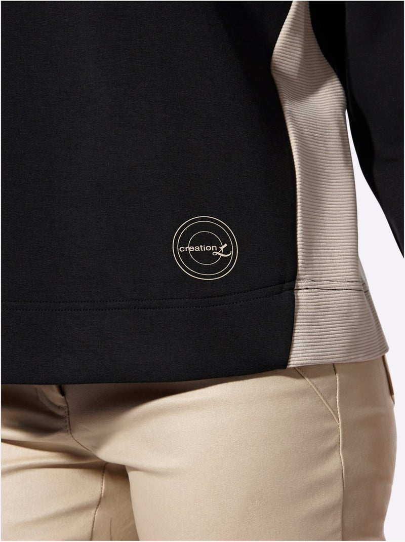 Sweatshirt à porter ensemble ou séparément pour un style parfait - taille standard - helline Noir - Kiabi