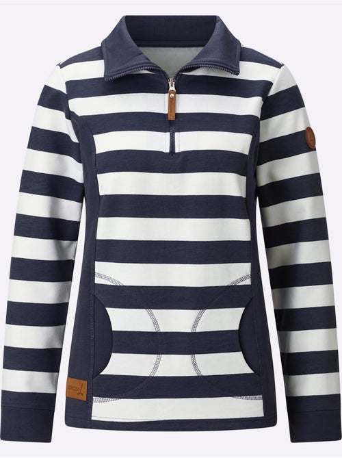 Sweatshirt à Rayures - Taille Standard - Witt - Kiabi Sweatshirt à Rayures - Taille Standard - Witt - Kiabi
