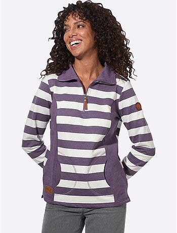Sweatshirt à rayures - taille standard - witt