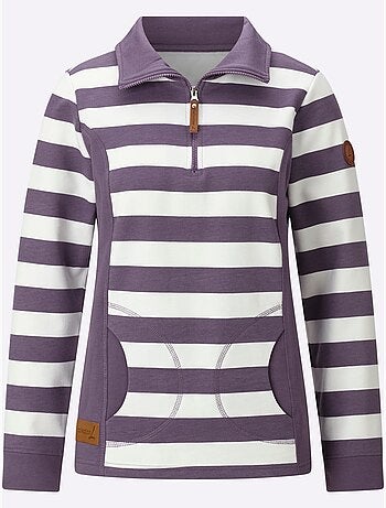 Sweatshirt à rayures - taille standard - witt