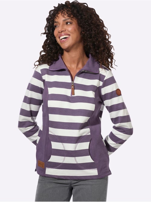 Sweatshirt à Rayures - Taille Standard - Witt - Kiabi Sweatshirt à Rayures - Taille Standard - Witt - Kiabi