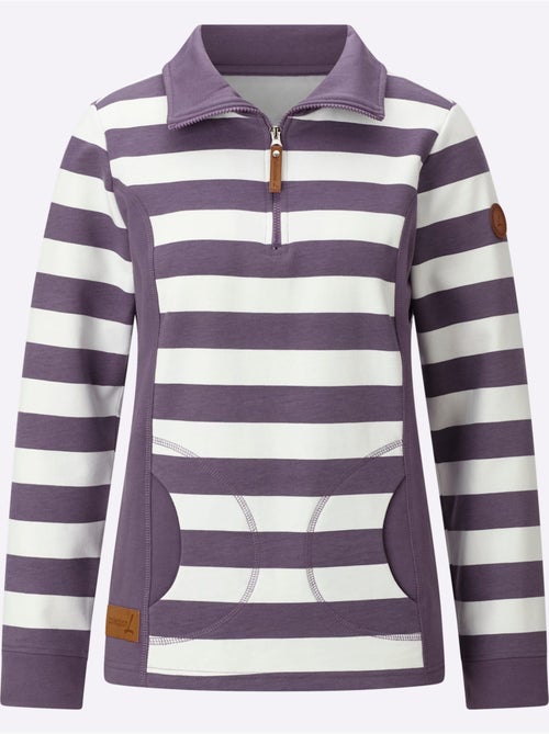 Sweatshirt à Rayures - Taille Standard - Witt - Kiabi Sweatshirt à Rayures - Taille Standard - Witt - Kiabi