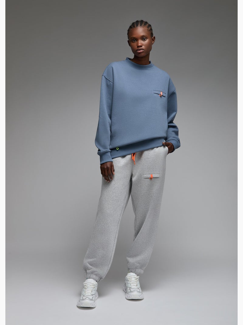 Sweatshirt aki  femme - sae paris Bleu - Kiabi