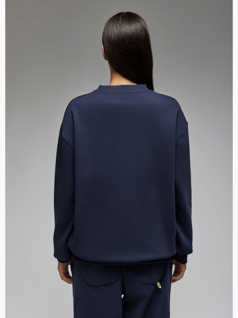 Sweatshirt aki  femme - sae paris Bleu - Kiabi
