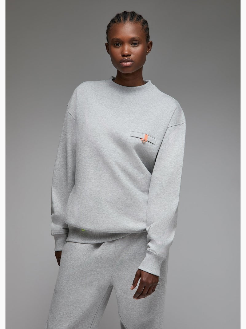 Sweatshirt aki  femme - sae paris Gris - Kiabi