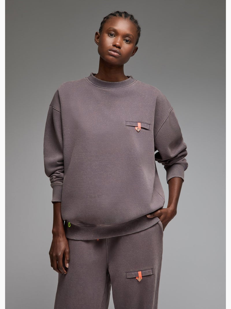 Sweatshirt aki  femme - sae paris Gris - Kiabi