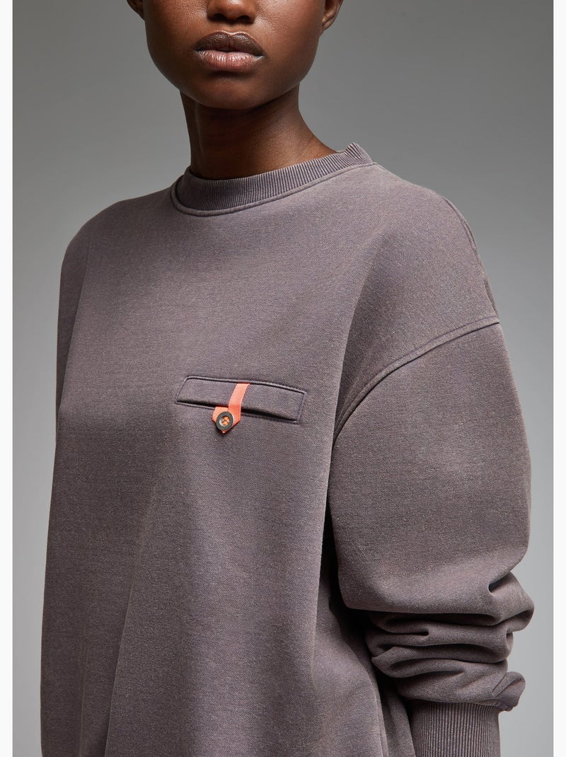 Sweatshirt aki  femme - sae paris Gris - Kiabi
