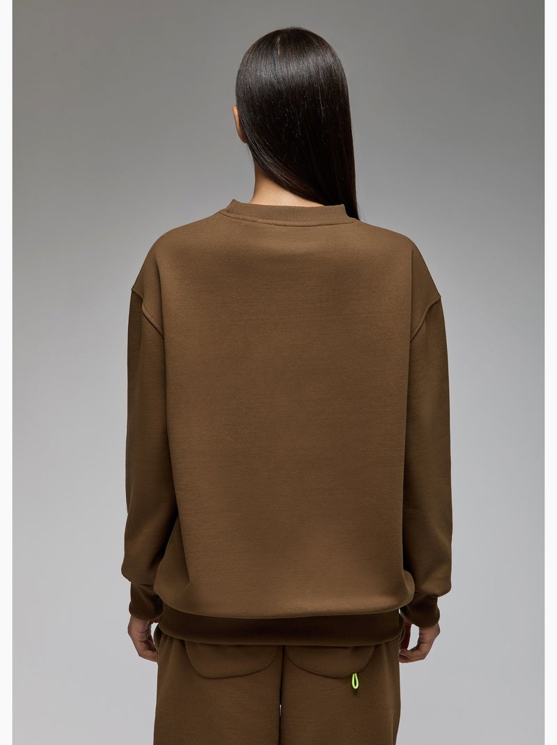 Sweatshirt aki  femme - sae paris Kaki - Kiabi