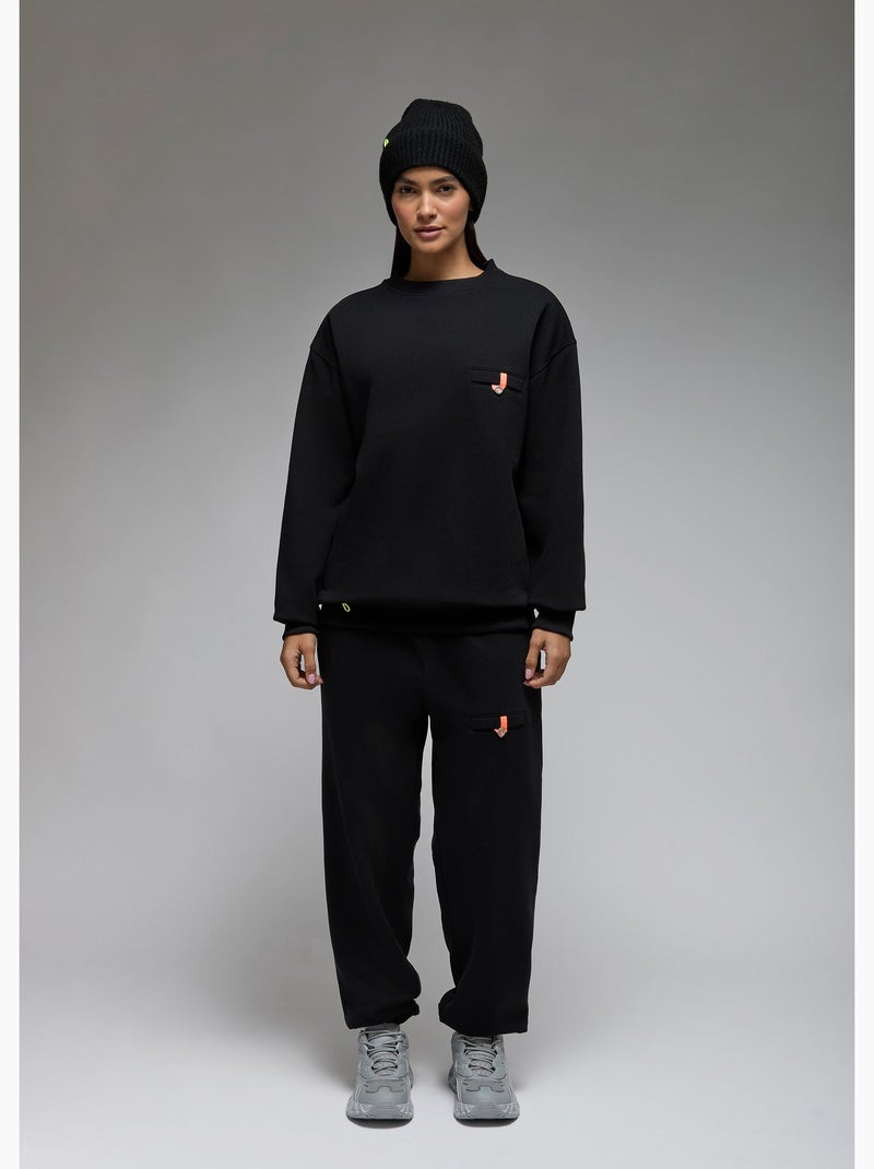 Sweatshirt aki  femme - sae paris Noir - Kiabi
