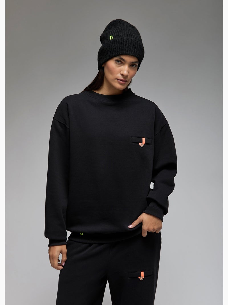 Sweatshirt aki  femme - sae paris Noir - Kiabi