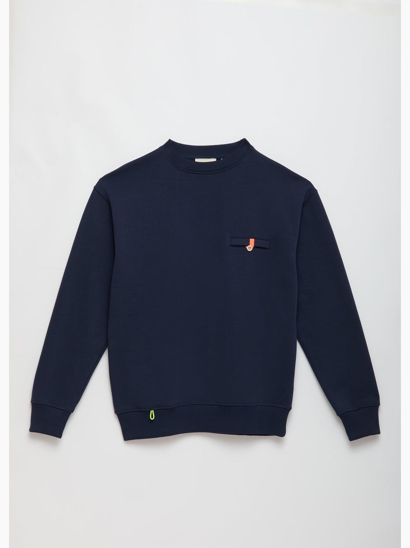 Sweatshirt aki  homme - sae paris Bleu - Kiabi
