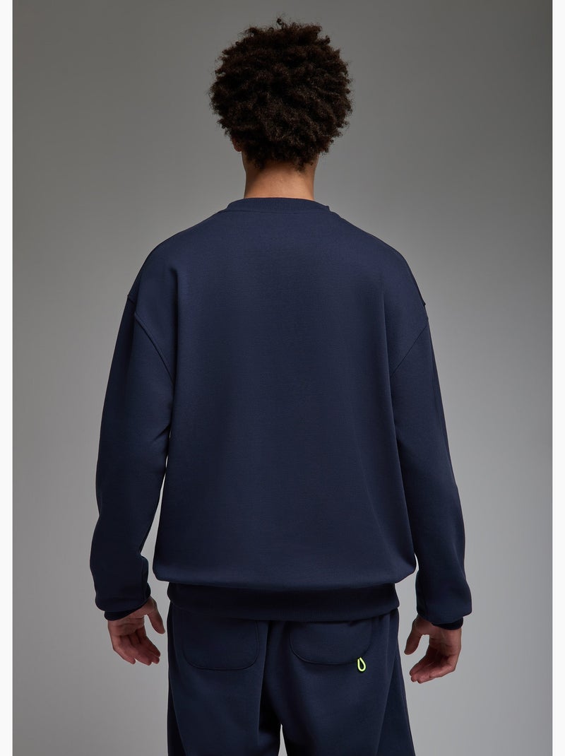 Sweatshirt aki  homme - sae paris Bleu - Kiabi