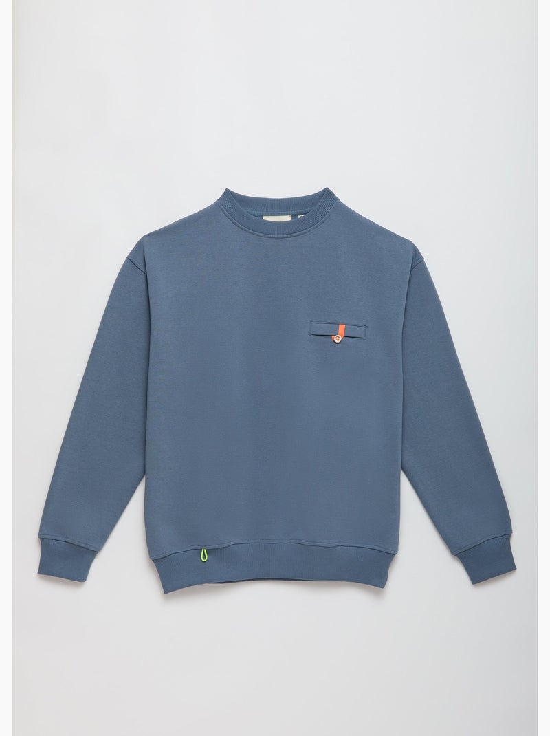 Sweatshirt aki  homme - sae paris Bleu - Kiabi