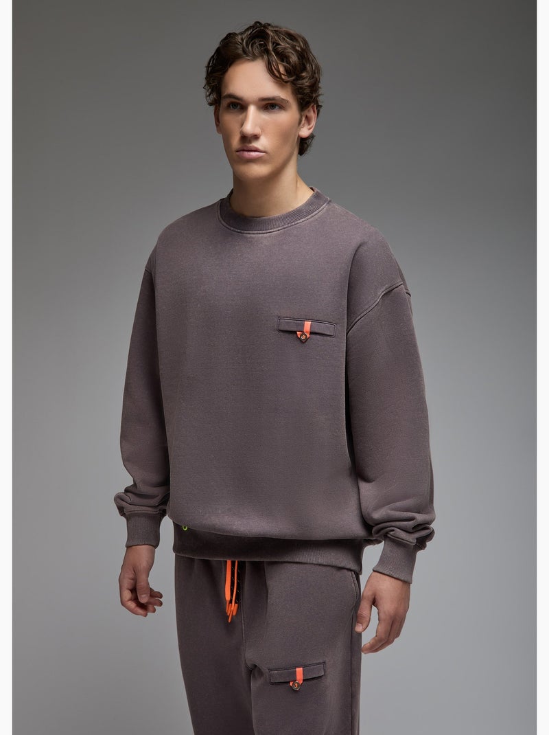 Sweatshirt aki  homme - sae paris Gris - Kiabi