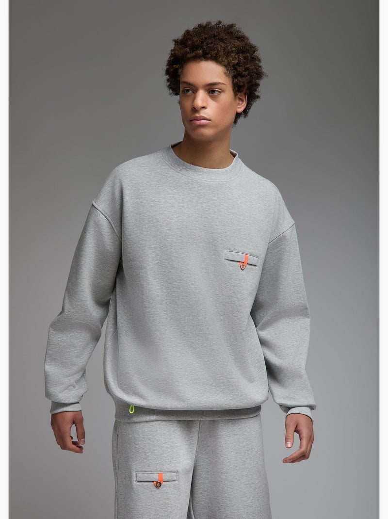 Sweatshirt aki  homme - sae paris Gris - Kiabi