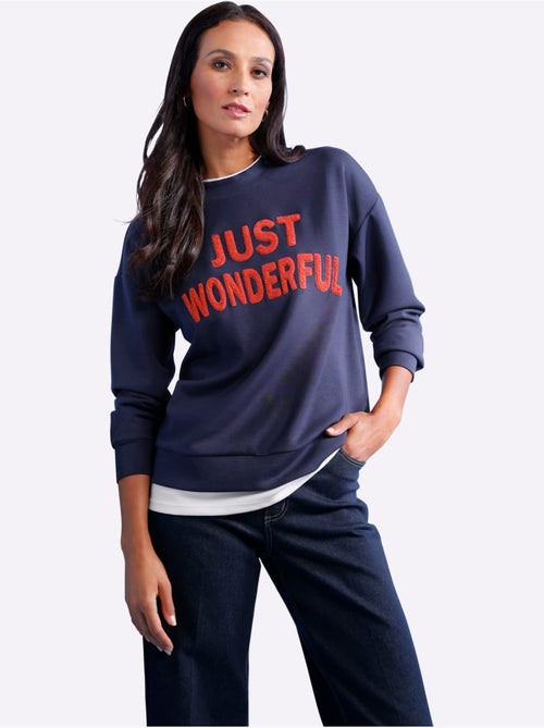 Sweatshirt Aspect 2 En 1 - Taille Standard - helline - Kiabi