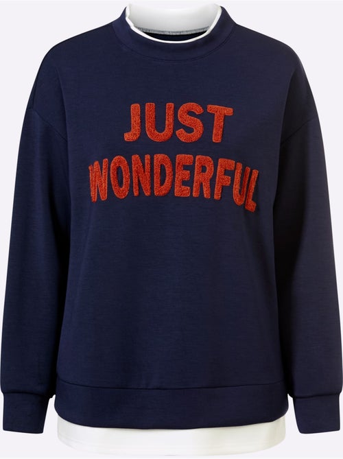 Sweatshirt Aspect 2 En 1 - Taille Standard - helline - Kiabi