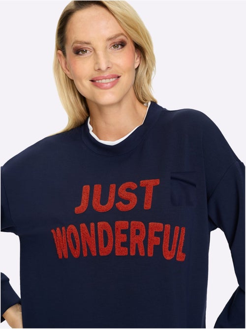 Sweatshirt Aspect 2 En 1 - Taille Standard - helline - Kiabi