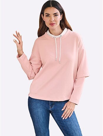 Sweatshirt aspect 2 en 1 tendance - taille standard - helline