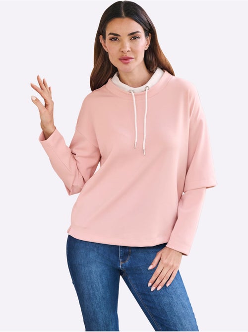 Sweatshirt Aspect 2 En 1 Tendance - Taille Standard - Helline - Kiabi