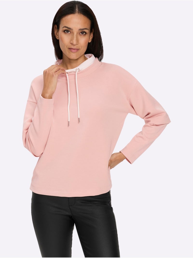 Sweatshirt Aspect 2 En 1 Tendance - Taille Standard - Helline Poudre - Kiabi