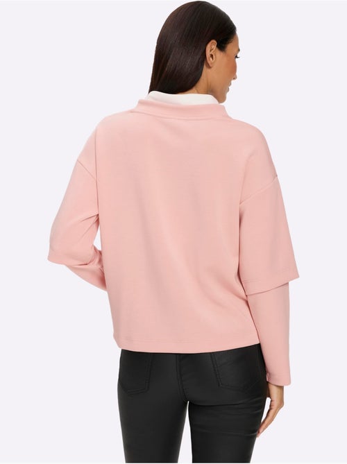 Sweatshirt Aspect 2 En 1 Tendance - Taille Standard - Helline - Kiabi