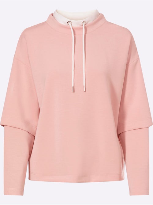 Sweatshirt Aspect 2 En 1 Tendance - Taille Standard - Helline - Kiabi