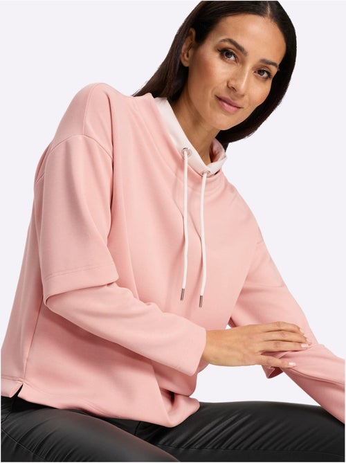 Sweatshirt Aspect 2 En 1 Tendance - Taille Standard - Helline - Kiabi