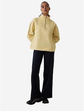 Sweatshirt avec détail zip frontal penti