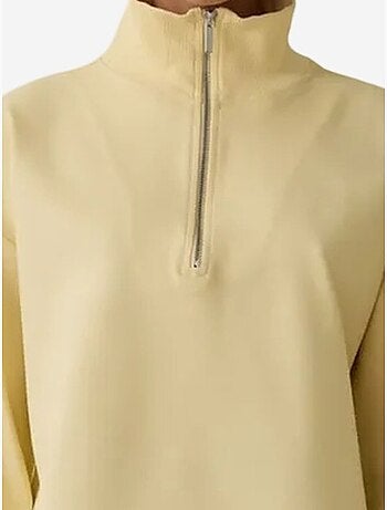 Sweatshirt avec détail zip frontal penti