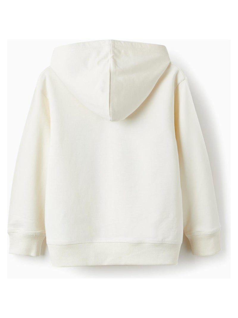 Sweatshirt blanche à capuche pour garçon MARVEL AVENGERS Beige clair - Kiabi