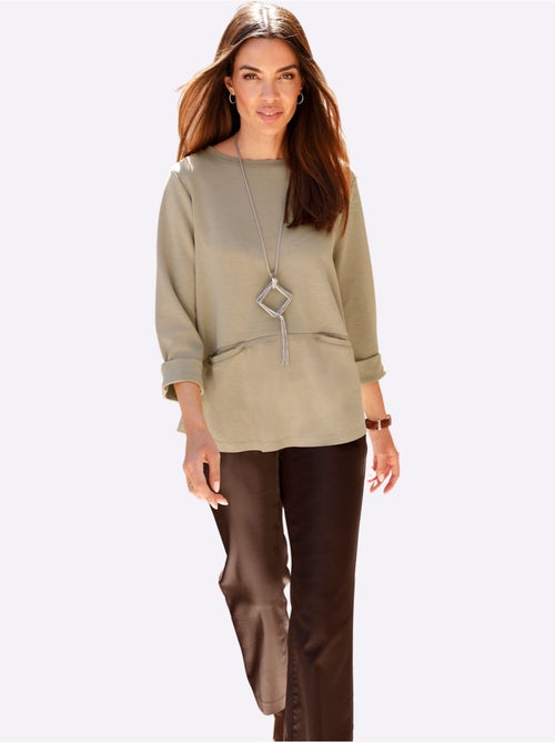 Sweatshirt bords ouverts modernes - taille standard - helline - Kiabi