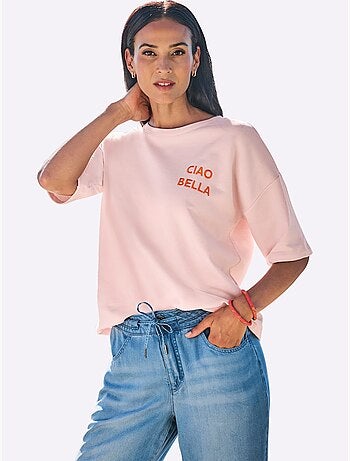 Sweatshirt Broderie Décorative - Taille Standard - Helline