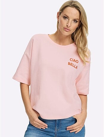 Sweatshirt Broderie Décorative - Taille Standard - Helline