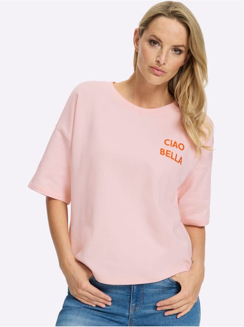 Sweatshirt Broderie Décorative - Taille Standard - Helline - Kiabi Sweatshirt Broderie Décorative - Taille Standard - Helline - Kiabi