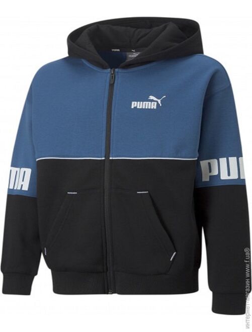 Sweatshirt capuche 'Puma' 'JR Power Colorblock' - Kiabi