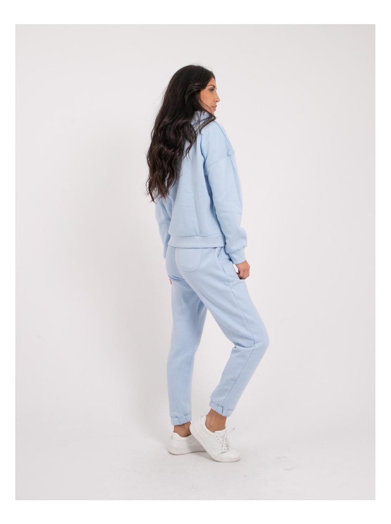 Sweatshirt capuche YLONA Bleu clair - Kiabi