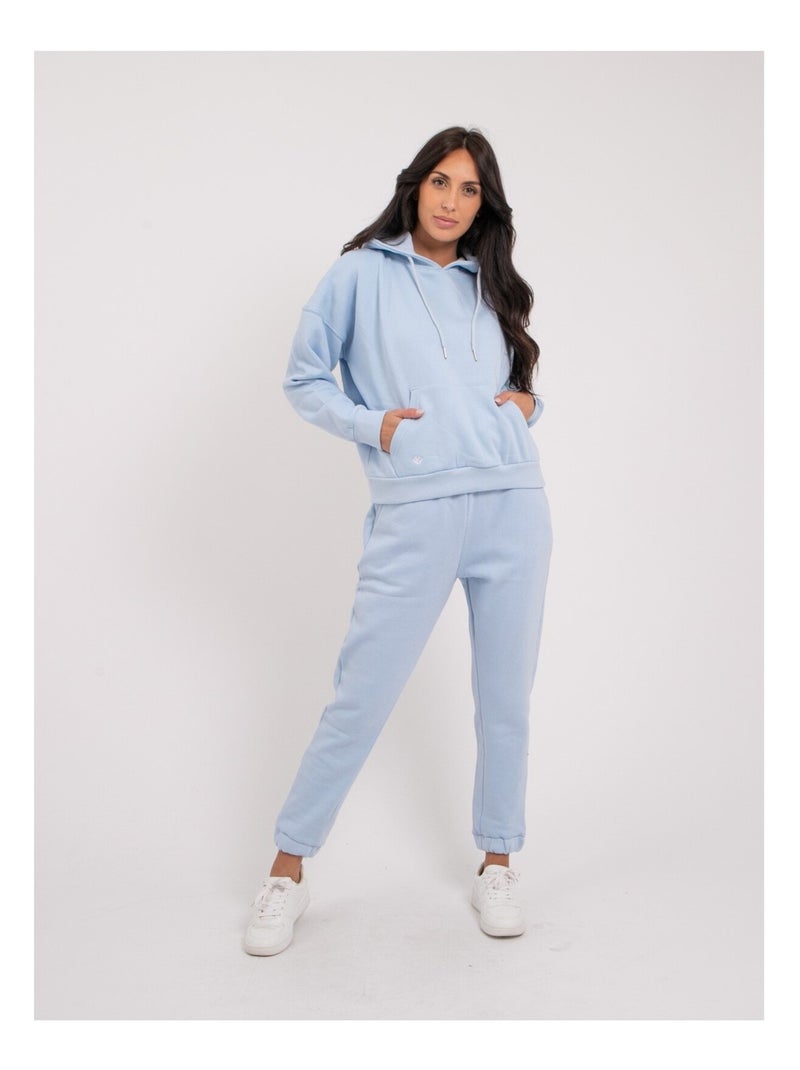 Sweatshirt capuche YLONA Bleu clair - Kiabi