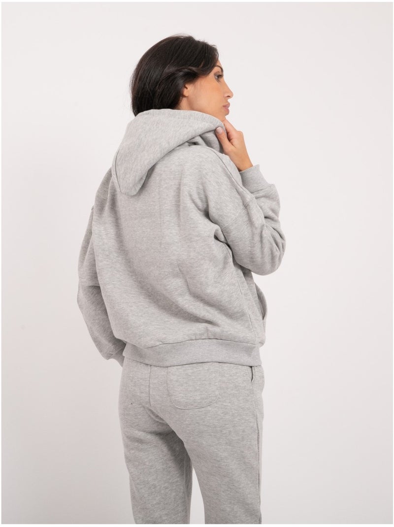 Sweatshirt capuche YLONA Gris - Kiabi